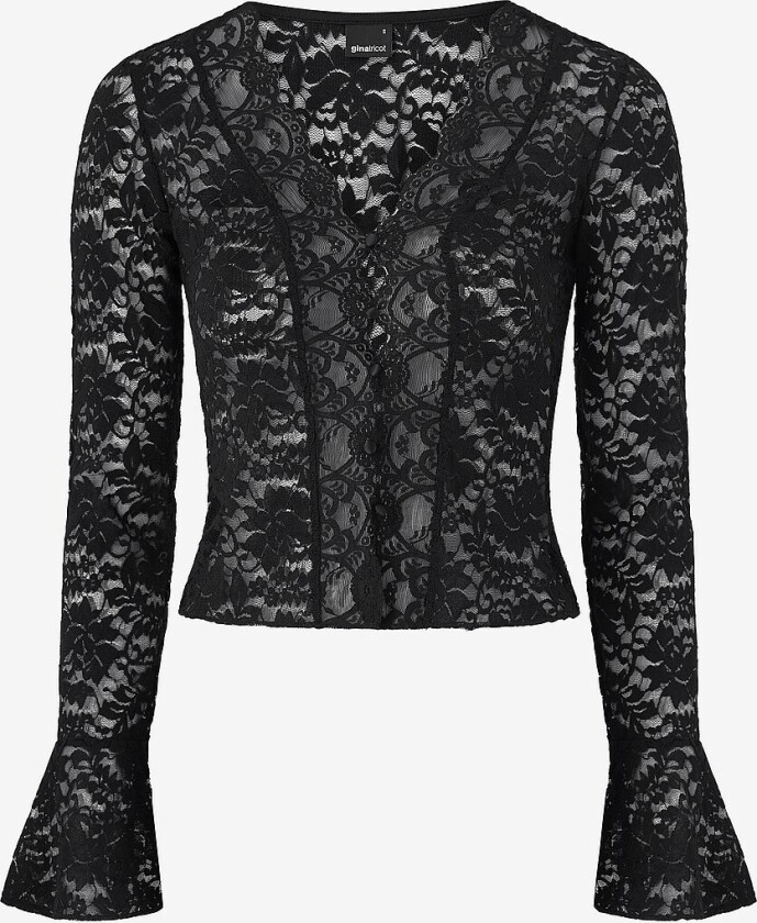 Blondetopp Lace Top - Svart