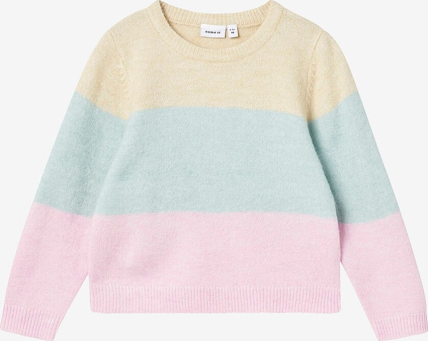 Bilde av Genser nmfNasille LS Knit Box - Beige