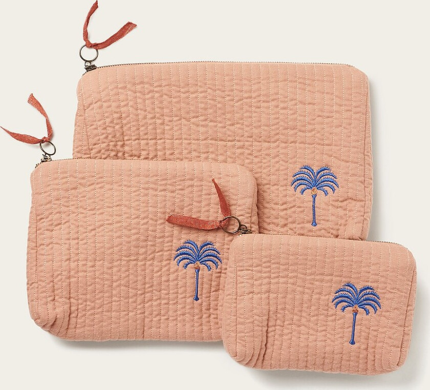 Sminkeveske / toalettmappe Candela Peached - Rosa