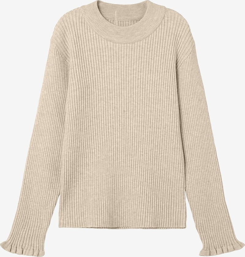 Genser nkfVianna LS Slim Knit - Beige