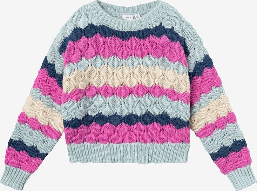 Genser nkfNunna LS Short Knit - Rosa