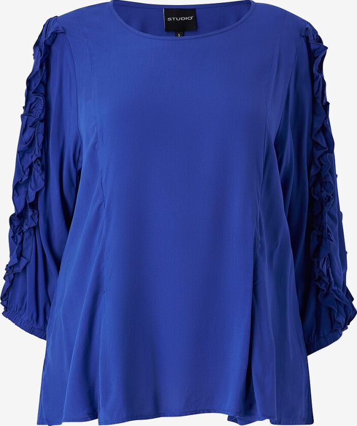 Topp sFillis Blouse With Fun Sleeves - Blå