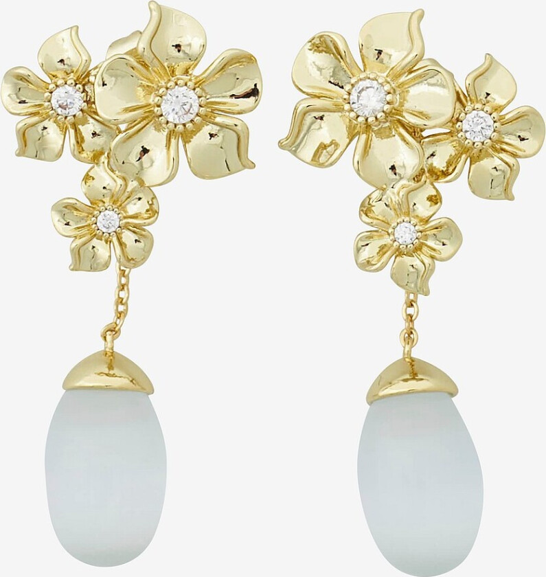 Øredobber LA Fleur Pearl Earring - Gull