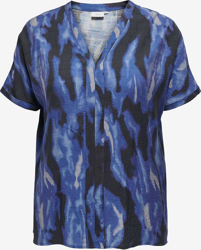 Topp carTemper S/S V-neck Top - Blå