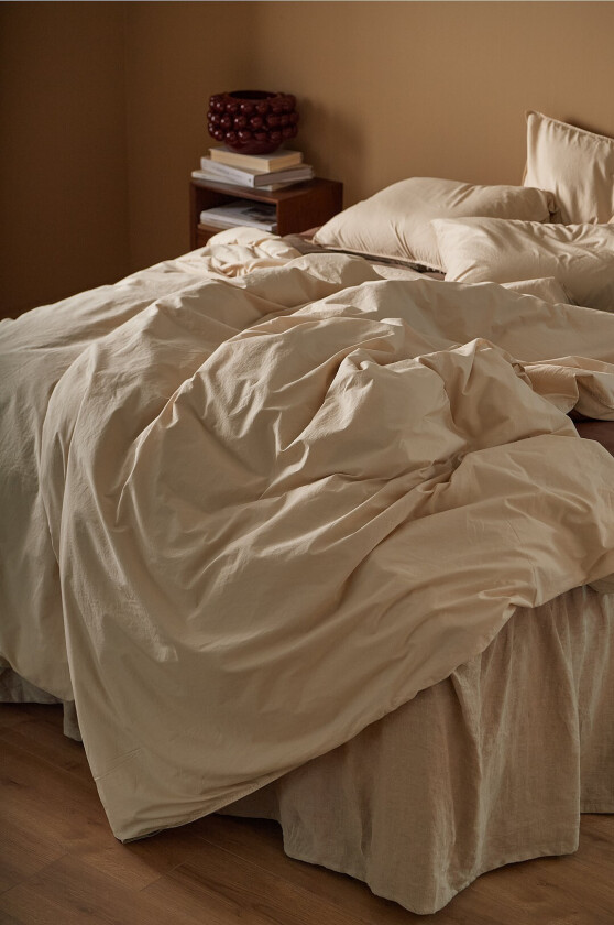 Sengesett Avery i bomullspercale 2 eller 3 stykker - Beige