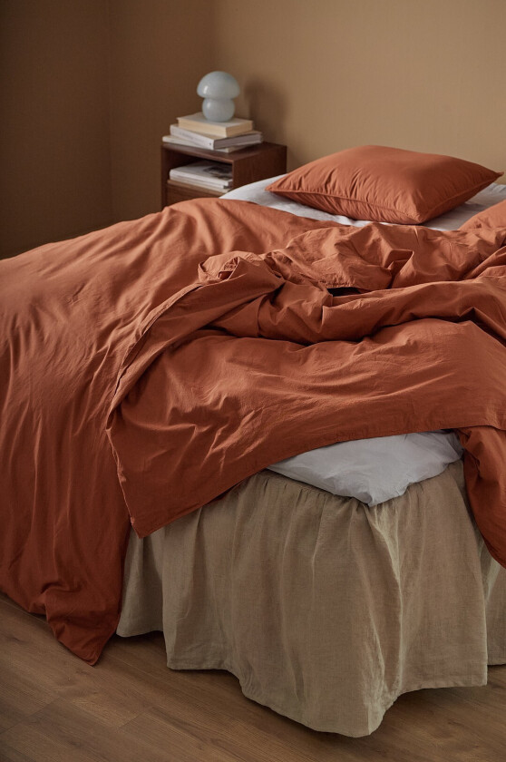 Sengesett Avery i bomullspercale 2 eller 3 stykker - Brun