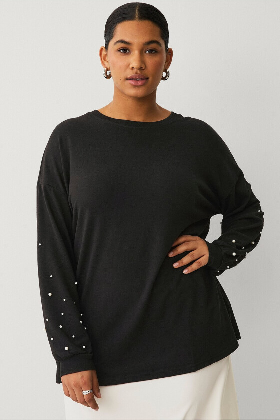 Topp vLucca L/S Blouse - Svart