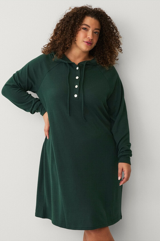 Sweatshirt-kjole vLucca L/S Knee Dress - Grønn