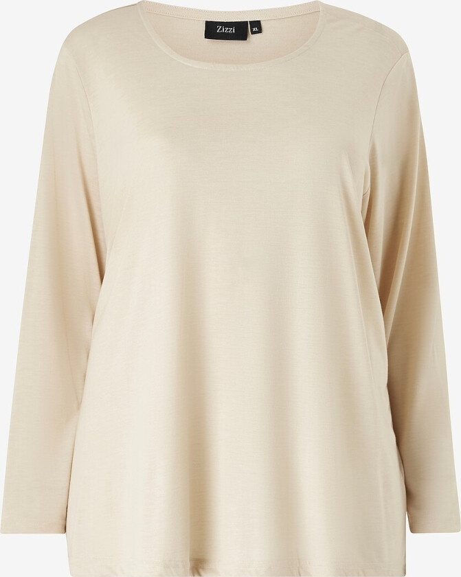 Topp vLone 3/4 Blouse - Natur
