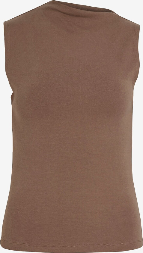 Topp viRavina Asymmetrical Funnel S/L Top - Brun