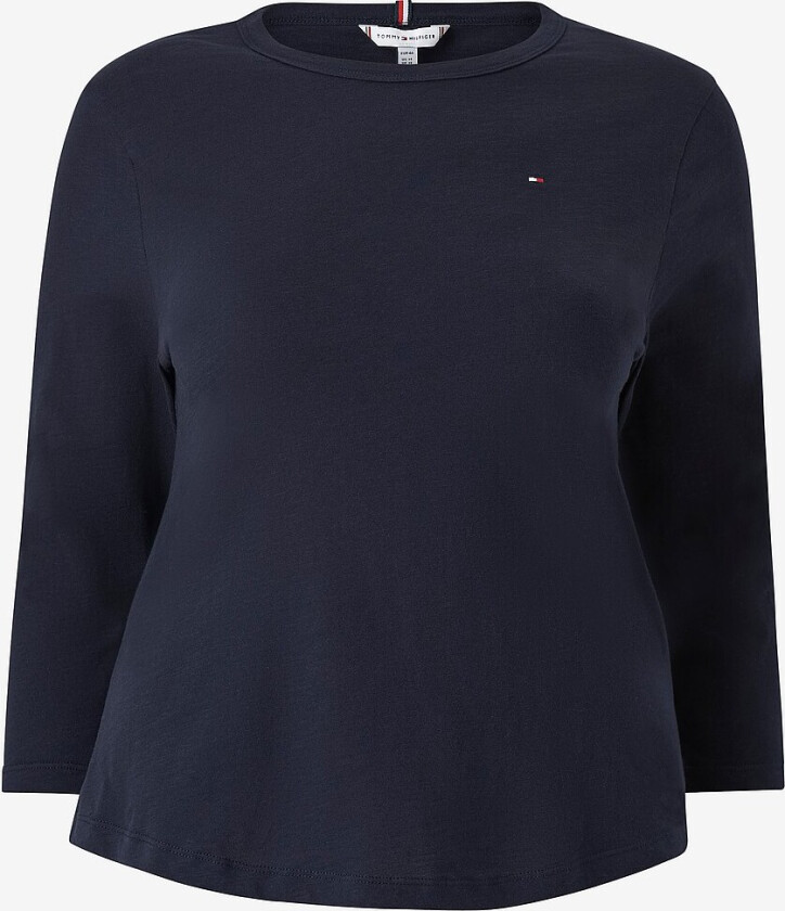 Topp Crv 1985 Slim Slub Open 3/4 Slv - Blå