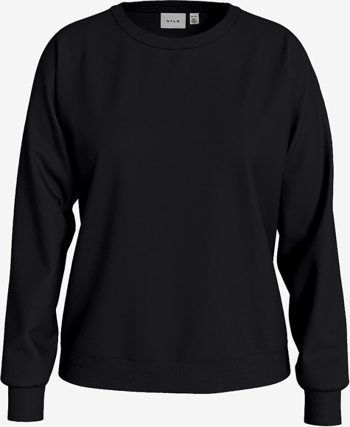 Collegegenser viSandy L/S Sweat Top - Svart