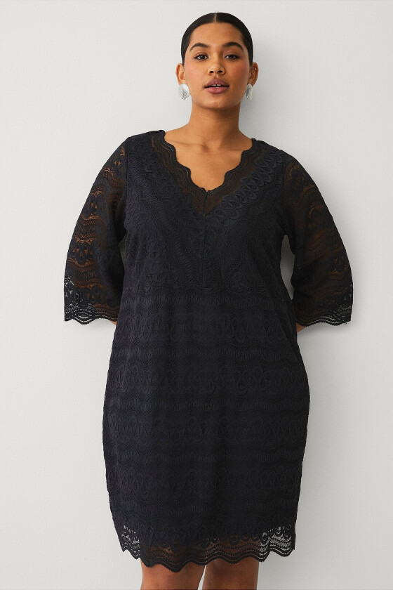 Blondekjole vDana 3/4 Abk Dress - Svart