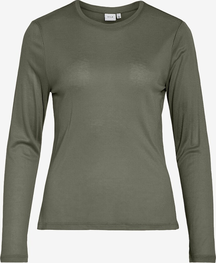 Topp viAlexia O-neck L/S Top - Grønn