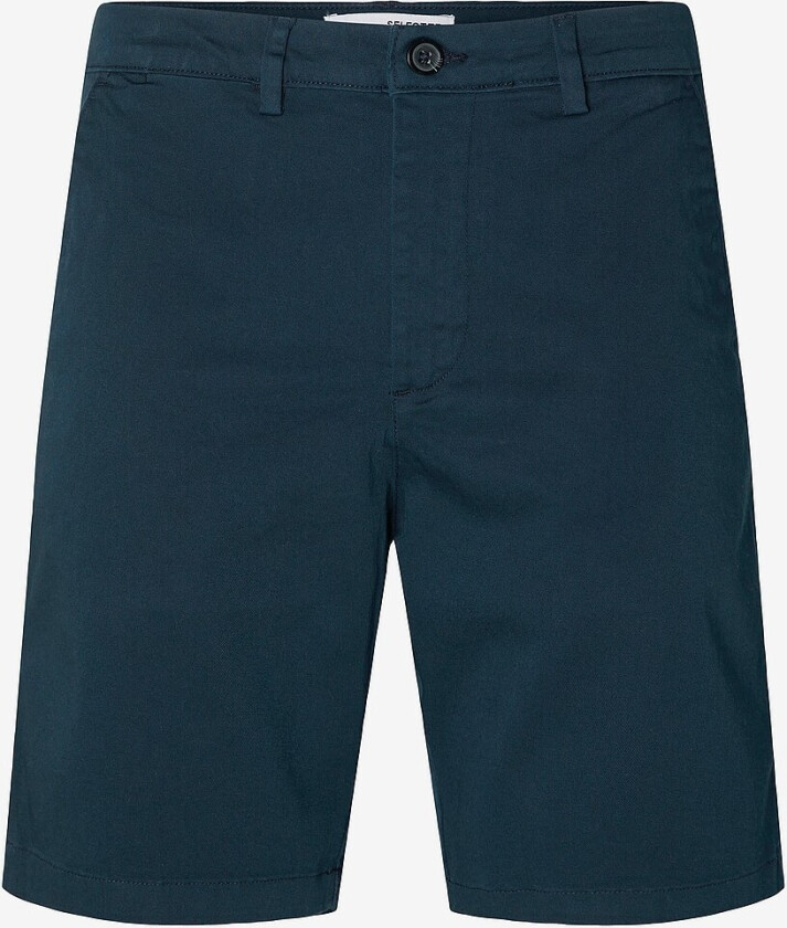 Chinoshorts slhSlim-Miles Flex Shorts - Blå