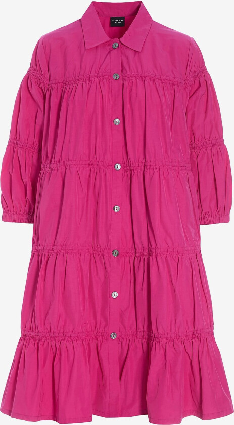 Skjortekjole Fukkura Poplin - Rosa