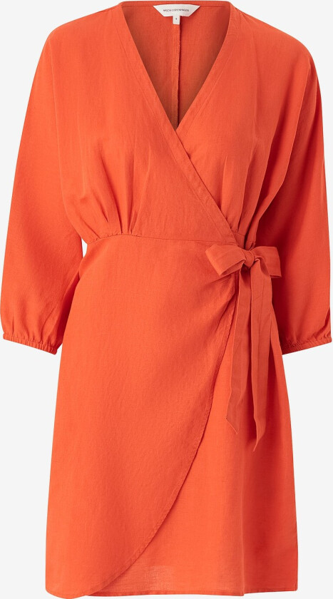 Kjole i lin mschMirilla 3/4 Wrap Dress - Orange
