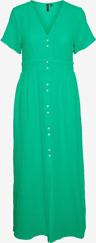 Maxikjole vmNatali SS Ankle Dress Wvn - Grønn