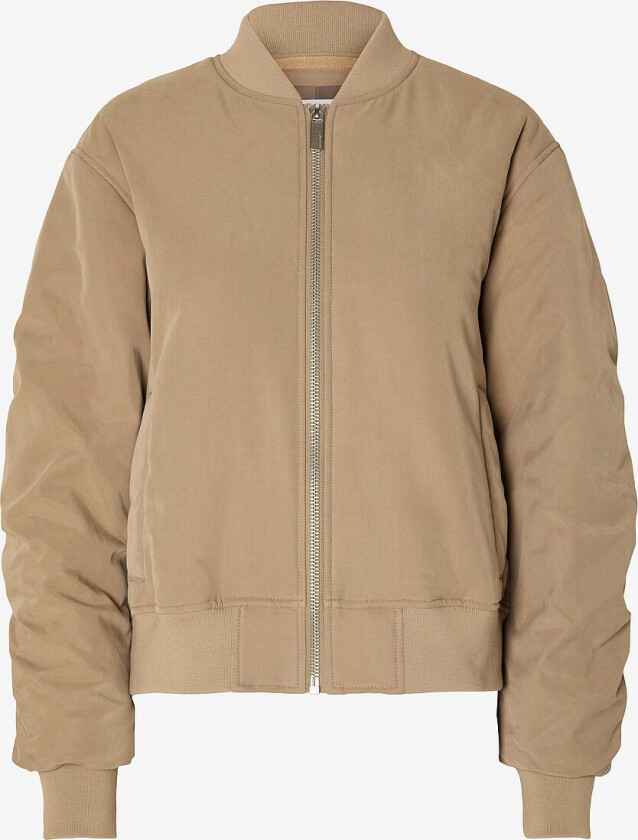 Jakke slfNetra Bomber Jacket - Beige