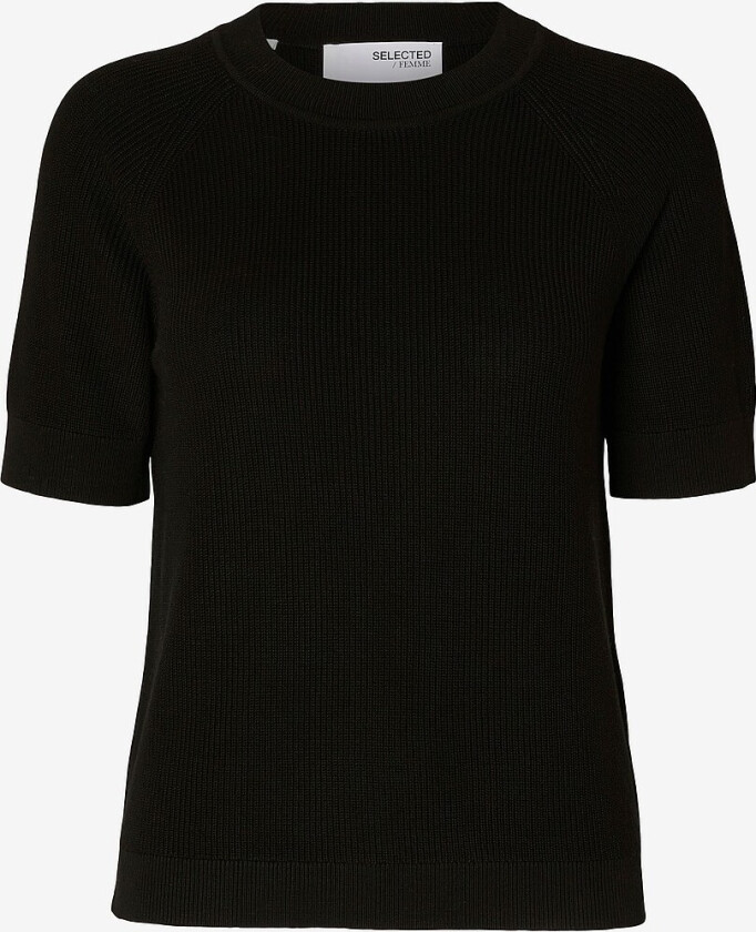 Genser slfElinna New SS Knit Top - Svart