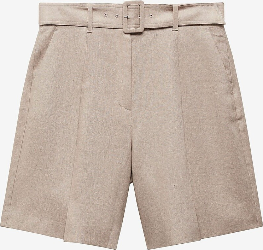 Shorts i lin Bermuda Shorts Tempoli - Beige