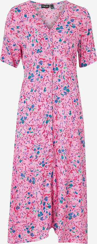 Kjole pcArine SS Midi Dress - Rosa