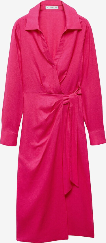 Kjole i lin Dress Carola - Rosa