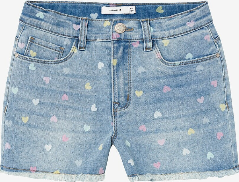 Jeans-shorts nkfRose HW Mom Dnm Shorts 3555 - Blå