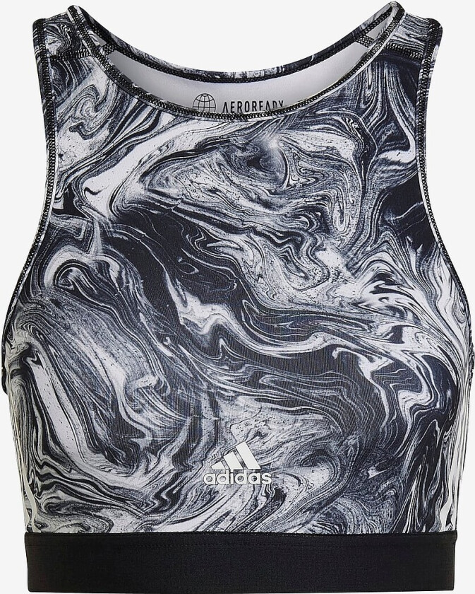 Sports-BH Hyperglam Aeroready Training Light-support Aop - Svart