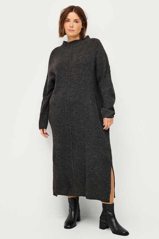 Maxikjole mZara L/S Blk Dress - Grå