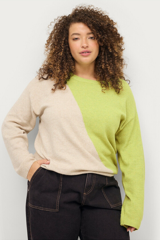 Genser mSunny L/S Block Pullover - Grønn