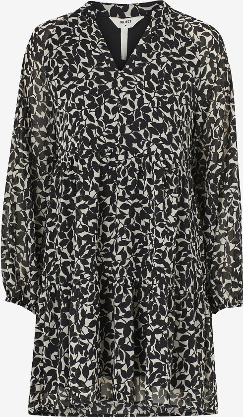 Kjole objMila Gia L/S Dress - Beige