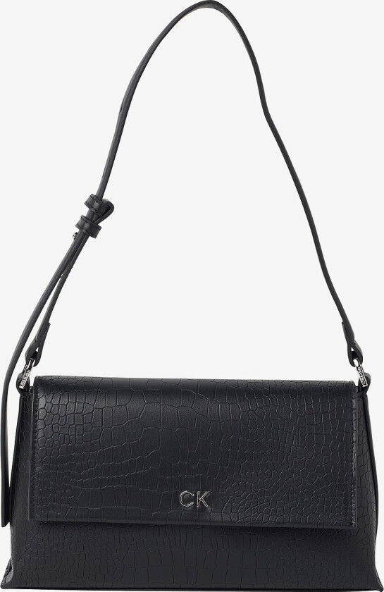 Vesken CK Daily Shoulder Bag_croco - Svart