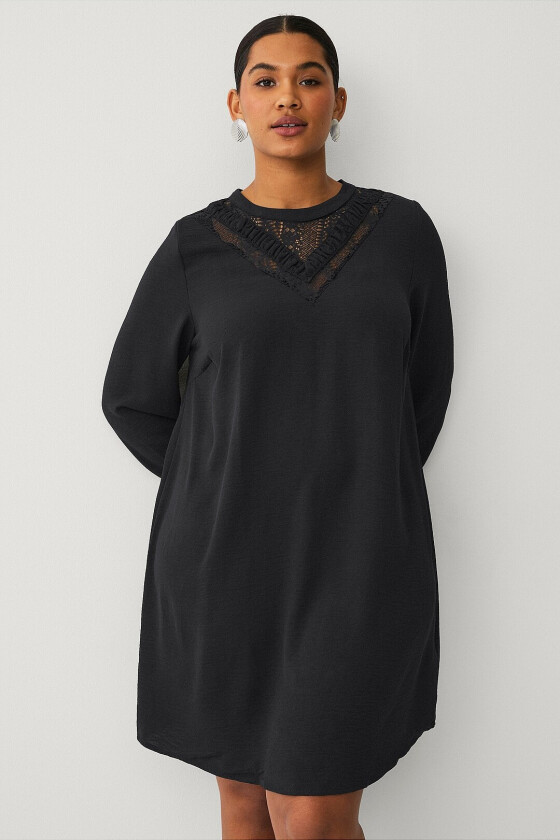 Kjole vKamma L/S Abk Dress - Svart