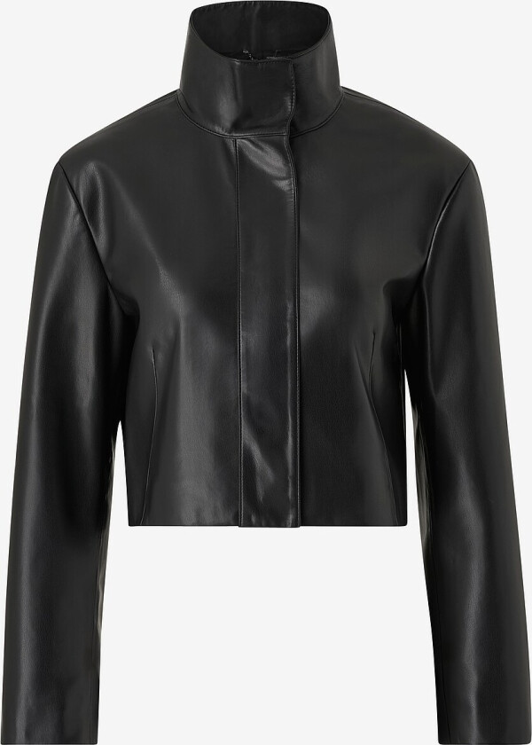 Jakke Re-gen Leather Short Jacket - Svart