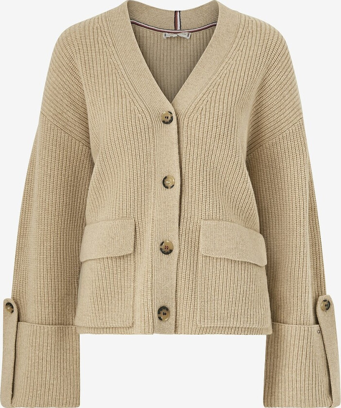 Kardigan Utility Knit V-nk - Beige