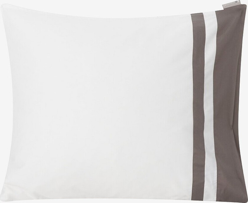 Putevar Hotel Sateen Contrast Pillowcase - Hvit