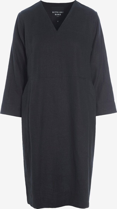 Kjole i lin Lazy linen - Svart