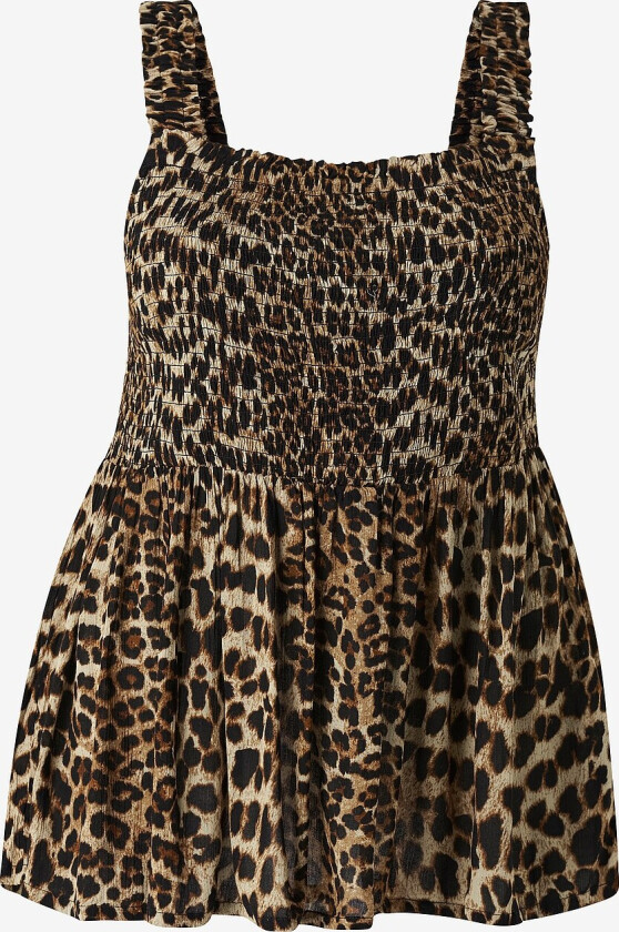 Topp kcAmi Smock Top - Brun