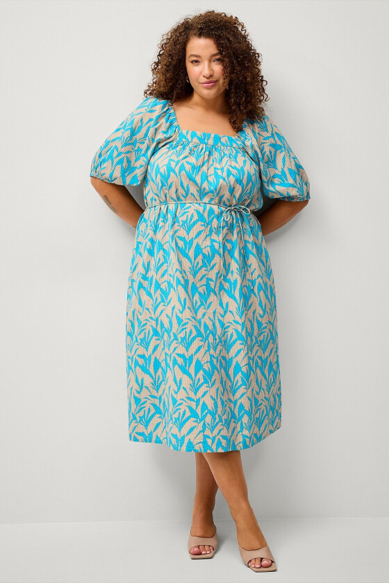 Kjole kcLoren Midi Dress - Blå