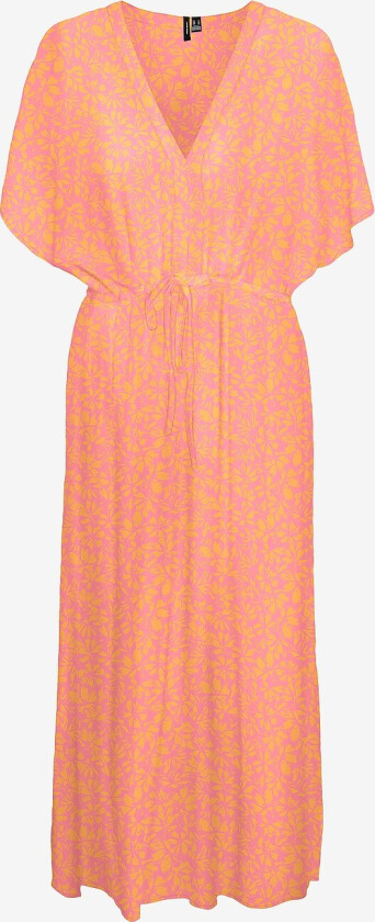 Kjole vmMenny SS 7/8 Kaftan Wvn - Rosa