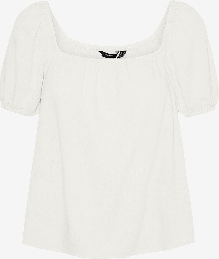 Topp vmMymilo SS Squared Top Wvn GA - Hvit
