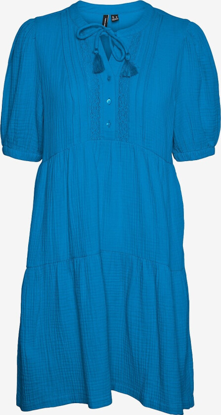 Kjole vmNatali 2/4 Lace Short Dress Wvn - Blå