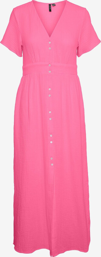 Maxikjole vmNatali SS Ankle Dress Wvn - Rosa
