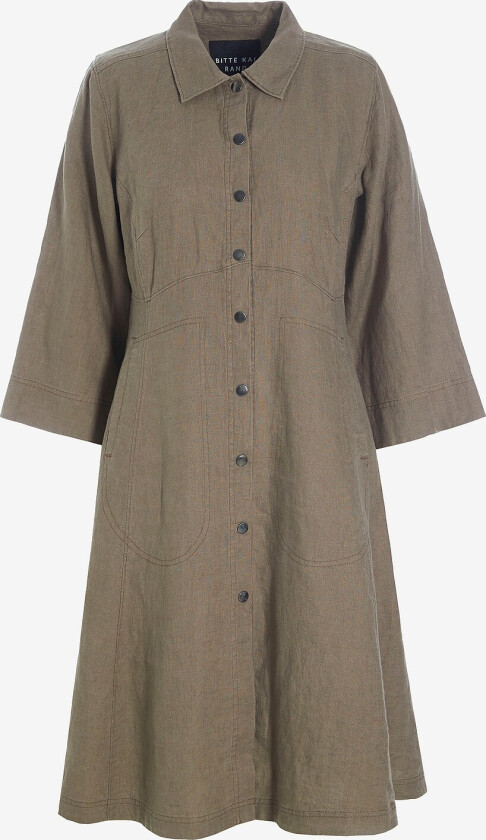 Kjole Lazy Linen - Brun