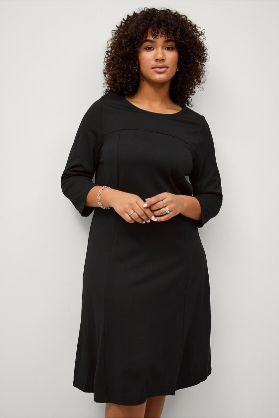 Kjole jWinola 3/4 Knee Dress - Svart