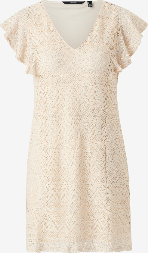 Kjole vmMaya Short Frill Dress Jrs - Beige
