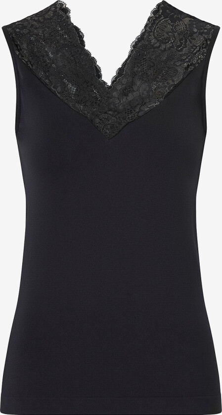 Topp New York - Seamless - With Lace - Svart