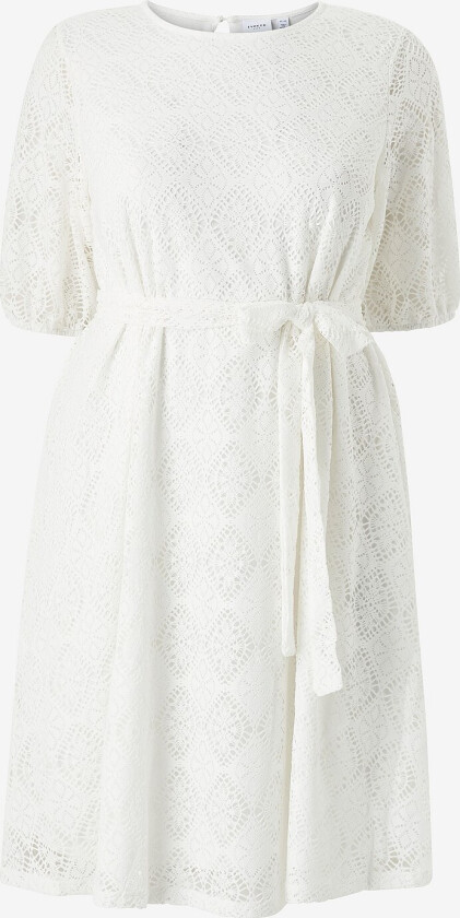 Kjole viSusanni O-neck 2/4 Knee Dress/cur - Natur