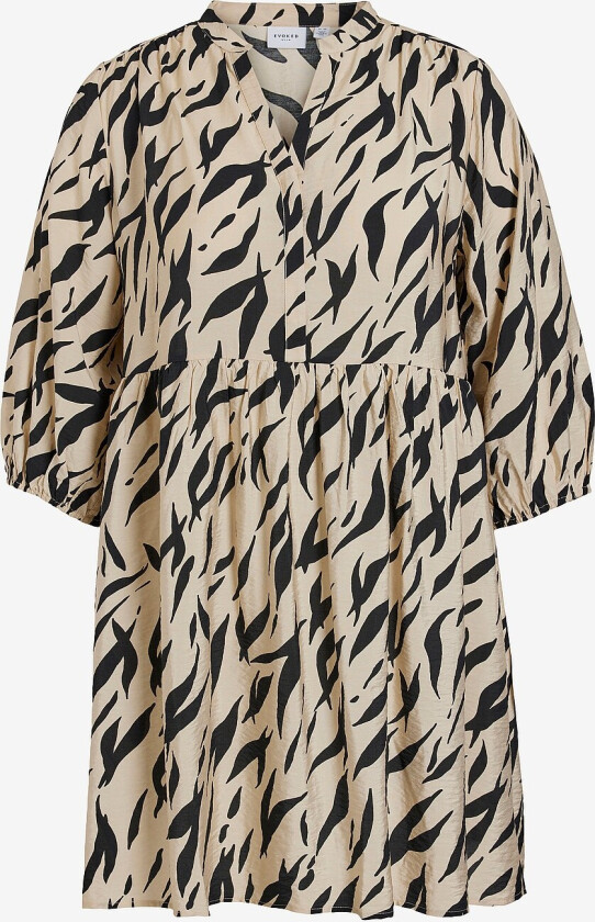 Kjole viDogma Bri V-neck 3/4 Short Dress - Svart